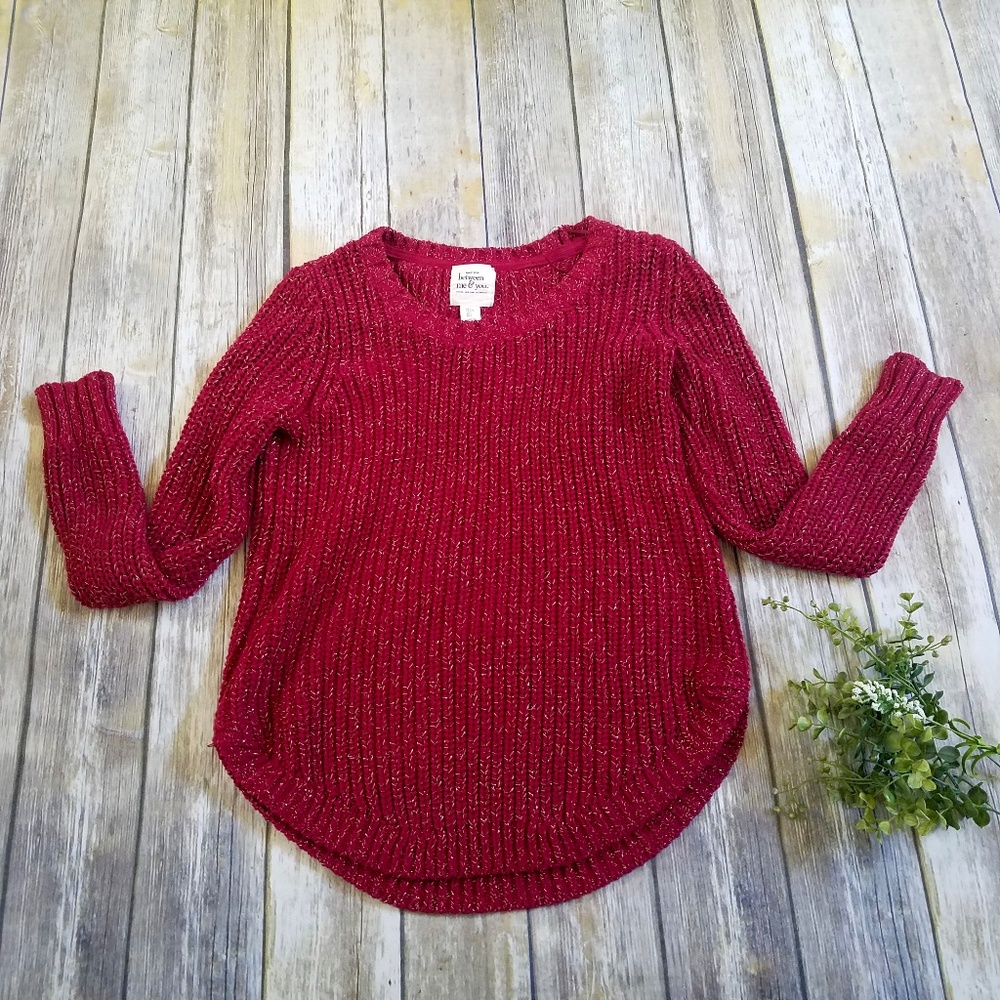 Between Me & You Red Sweater